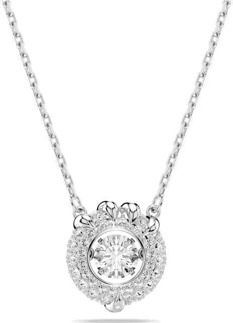 Collier Swarovski Dragon & Phoenix 5686320 en plaqué rhodium et cristaux blancs pour Femme