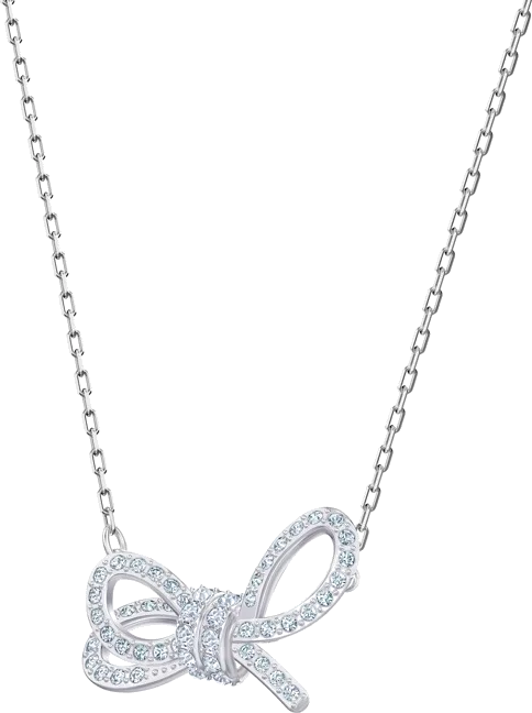 Collier Swarovski Lifelong Bow 5440643 en plaqué rhodium argent pour femme vue 2