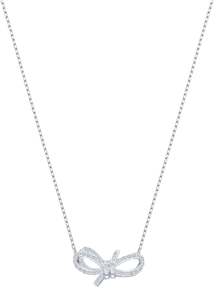 Collier Swarovski Lifelong Bow 5440643 en plaqué rhodium argent pour femme