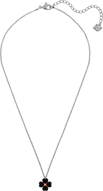 Collier Swarovski Latisha Flower 5368980 en métal plaqué rhodium argent, pendentif floral réversible avec cristaux, pour femme vue 3