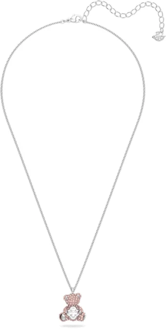 Collier Swarovski Teddy 5599168 en métal plaqué rhodium avec cristaux roses pour femme vue 2
