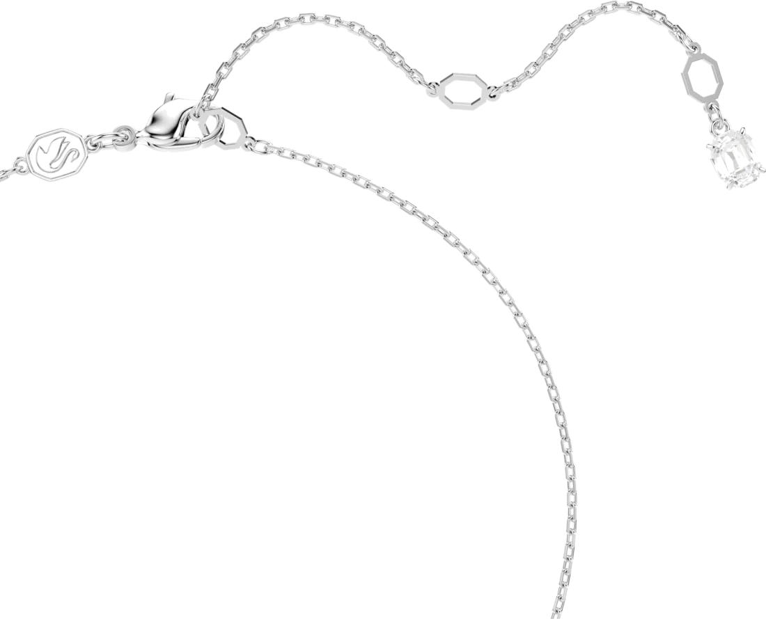 Collier Swarovski Matrix 5688751 en plaqué rhodium avec cristaux blancs pour femme vue 3