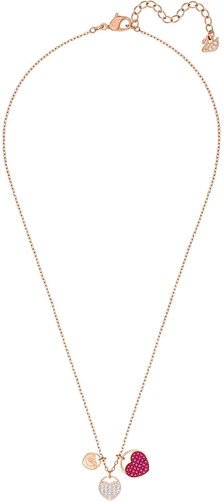 Collier Swarovski Ginger 5472446 en plaqué or rose avec cœurs et cristaux - Pour Femme vue 2