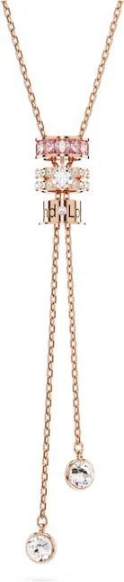 Collier Swarovski Connexus en Y 5690044, plaqué or rose avec cristaux blancs et roses pour femme vue 5