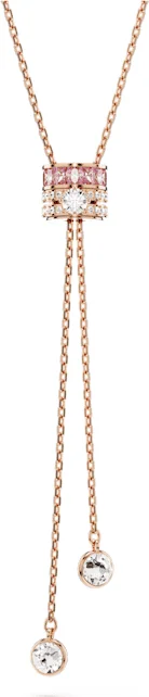 Collier Swarovski Connexus en Y 5690044, plaqué or rose avec cristaux blancs et roses pour femme