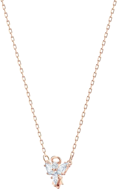Collier Swarovski Magic Angel 5498966 plaqué or rose avec cristaux blancs pour femme vue 2