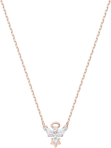 Collier Swarovski Magic Angel 5498966 plaqué or rose avec cristaux blancs pour femme