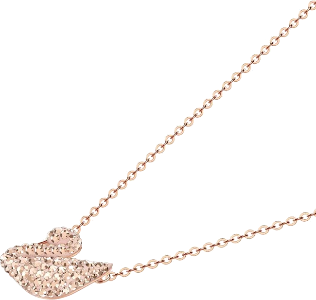 Collier Swarovski Iconic Swan 5368988 en plaqué or rose pour femme vue 2