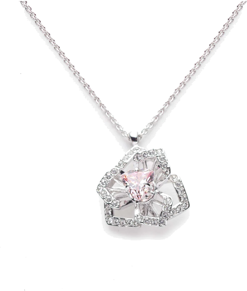 Collier Swarovski Linda 5397401 en métal plaqué rhodium argenté pour femme vue 2