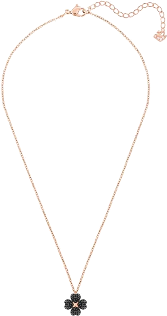 Collier Swarovski Latisha Flower 5420246 plaqué or rose pour femme, pendentif floral réversible vue 4