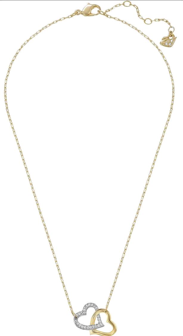 Collier Swarovski 1062708 en plaqué or et cristaux blancs pour femme vue 2
