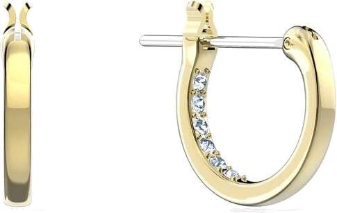 Boucles d'oreilles Swarovski Minnie 5566692 plaqué or noir pour femme vue 4