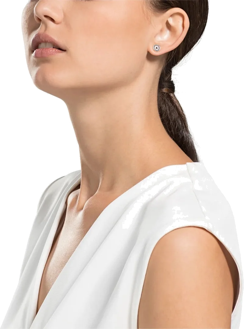 Boucles d'oreilles Swarovski Luckily Evil Eye 5377720 en plaqué or rose avec cristaux multicolores pour femme vue 4