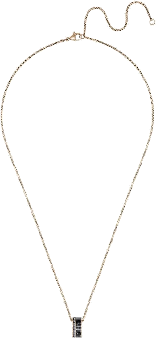 Collier Swarovski Alto 5427127 pour Homme en plaqué or rose avec pendentif effet carbone vue 2