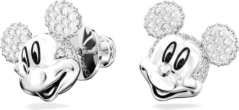 Boucles d'oreilles Swarovski Disney Mickey Mouse 5668781 en plaqué rhodium et cristaux blancs pour femme vue 2