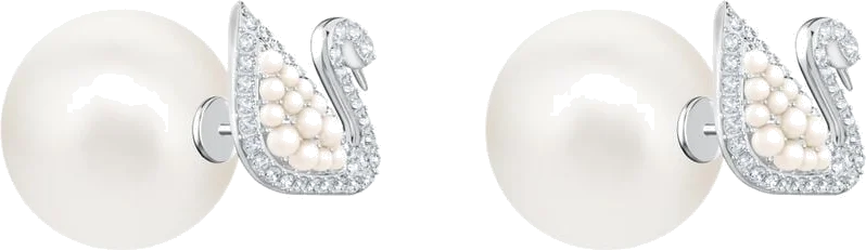 Boucles d'oreilles Swarovski 5416591 en plaqué rhodium argenté pour femme vue 2