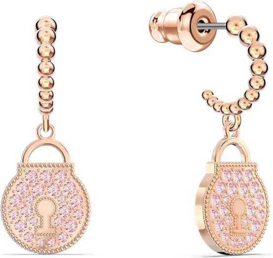 Boucles d'oreilles Swarovski Togetherness 5577011 en plaqué or rose pour femme vue 2
