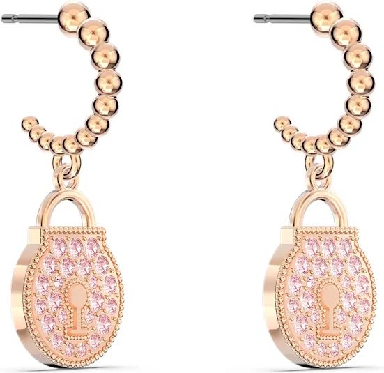 Boucles d'oreilles Swarovski Togetherness 5577011 en plaqué or rose pour femme vue 3