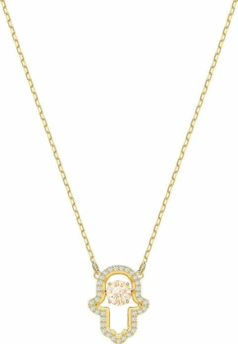 Collier Swarovski Luckily Hamsa Hand 5448612 en plaqué or pour femme