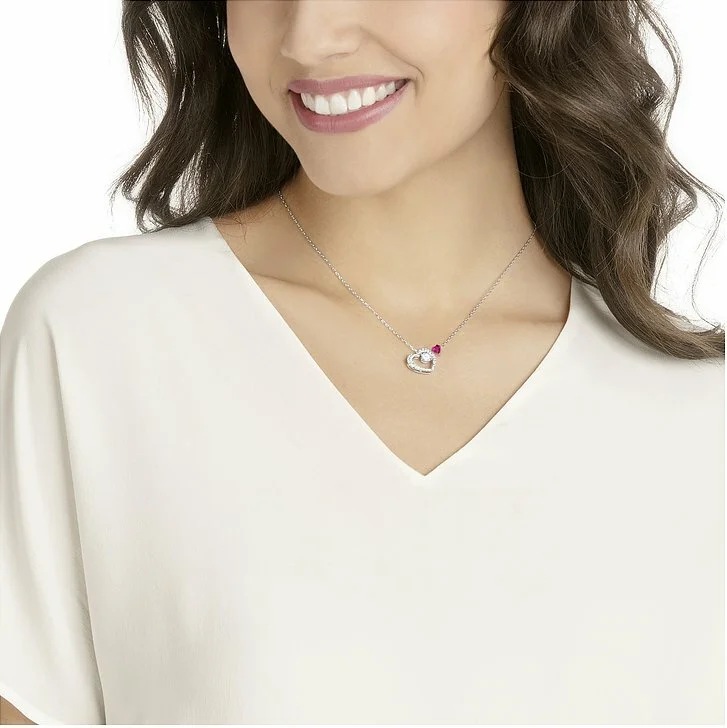 Collier Swarovski Love Heart 5365987 en argent rhodié pour femme vue 3