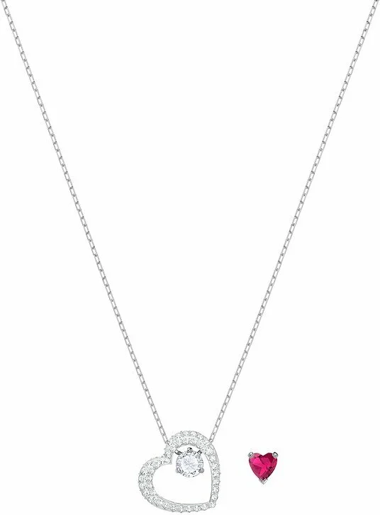 Collier Swarovski Love Heart 5365987 en argent rhodié pour femme