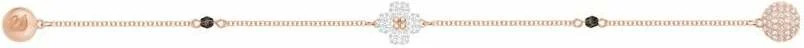 Bracelet Swarovski Remix Clover 5375185 pour Femme, Plaqué Or Rose avec Cristaux Blancs et Noirs vue 2