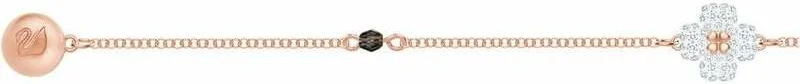 Bracelet Swarovski Remix Clover 5375185 pour Femme, Plaqué Or Rose avec Cristaux Blancs et Noirs vue 3