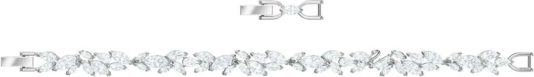 Bracelet Swarovski Louison 5419244 en métal plaqué rhodium avec cristaux blancs - Pour Femme vue 3