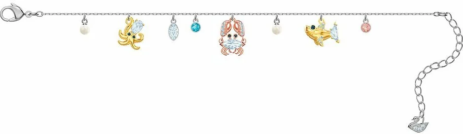 Bracelet Swarovski Ocean 5462584 pour Femme, Plaqué Rhodium Argent et Cristaux Multicolores vue 3