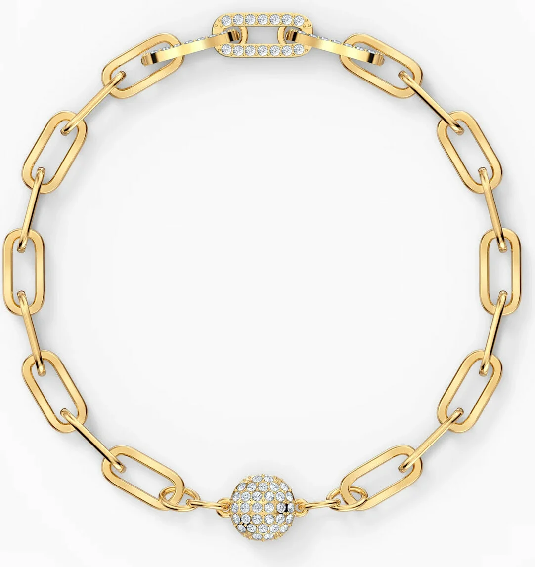 Bracelet Swarovski The Elements 5572639 pour Femme, Plaqué Or et Cristaux Blancs