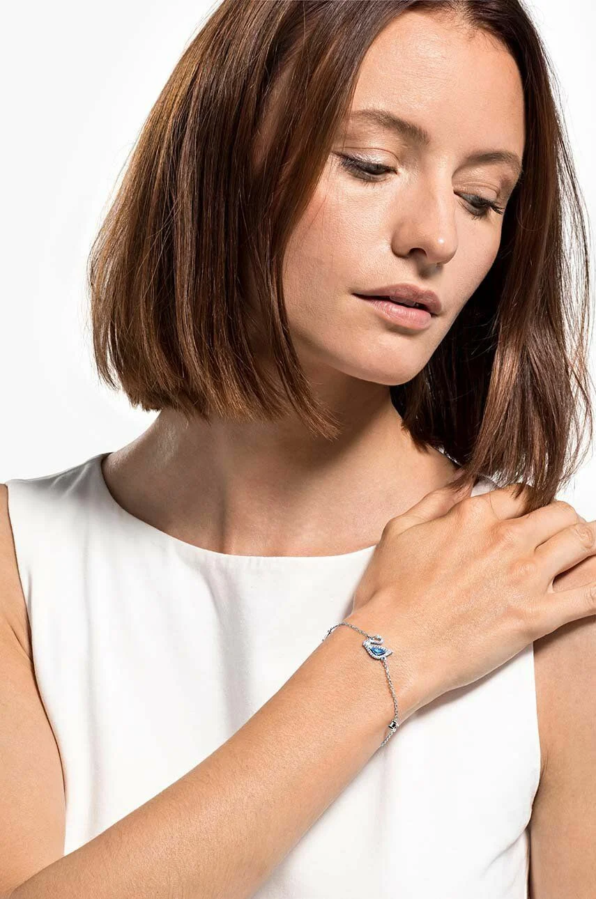 Bracelet pour Femme Swarovski Dazzling Swan 5521473 en Argent Rhodié vue 3