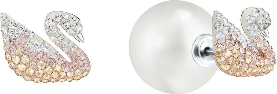 Boucles d'oreilles Swarovski Iconic Swan Lake 5215037 multicolore pour femme vue 2