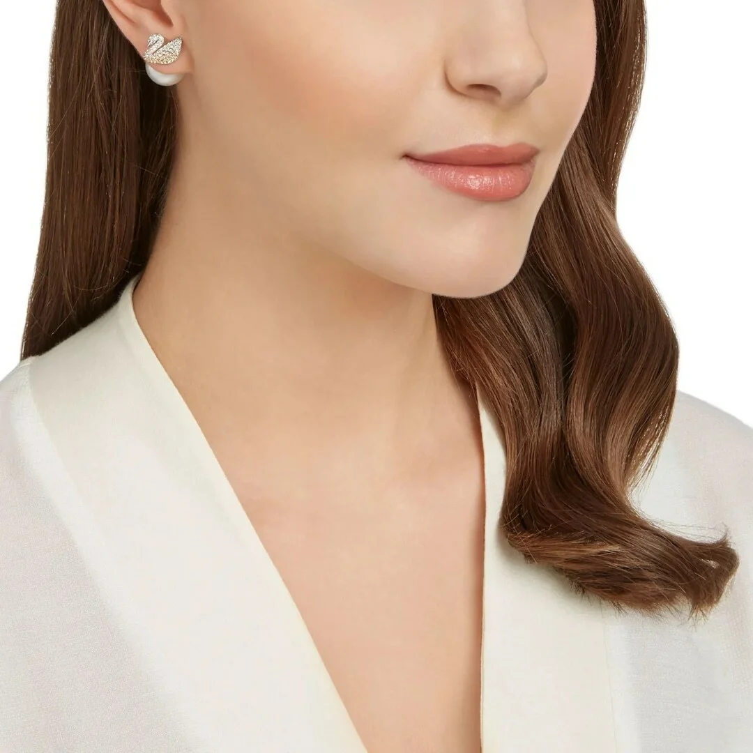 Boucles d'oreilles Swarovski Iconic Swan Lake 5215037 multicolore pour femme vue 4