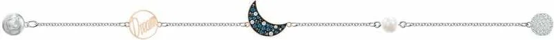 Bracelet Swarovski Remix Moon 5490934 pour Femme en Argent Rhodié avec Perle et Cristaux vue 2