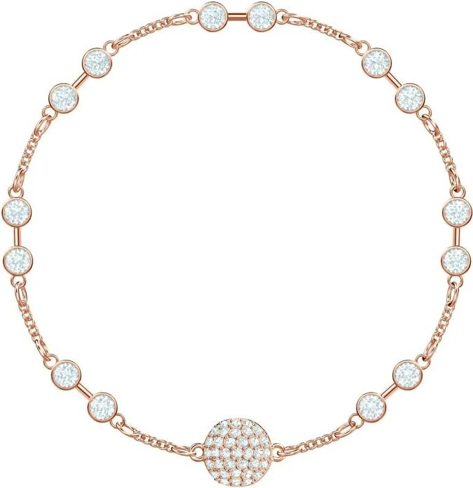 Bracelet Swarovski Remix 5435651 en métal plaqué or rose avec cristaux blancs - Pour Femme
