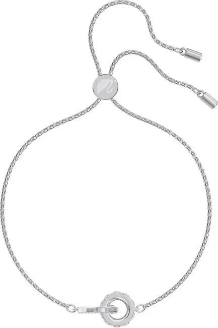 Bracelet Swarovski Further 5498999 pour femme, plaqué rhodium argenté avec cristaux blancs vue 2
