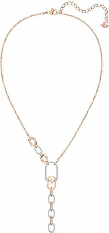 Collier Swarovski Sparkling Dance North 5559324 en plaqué or rose avec cristaux blancs pour femme vue 2
