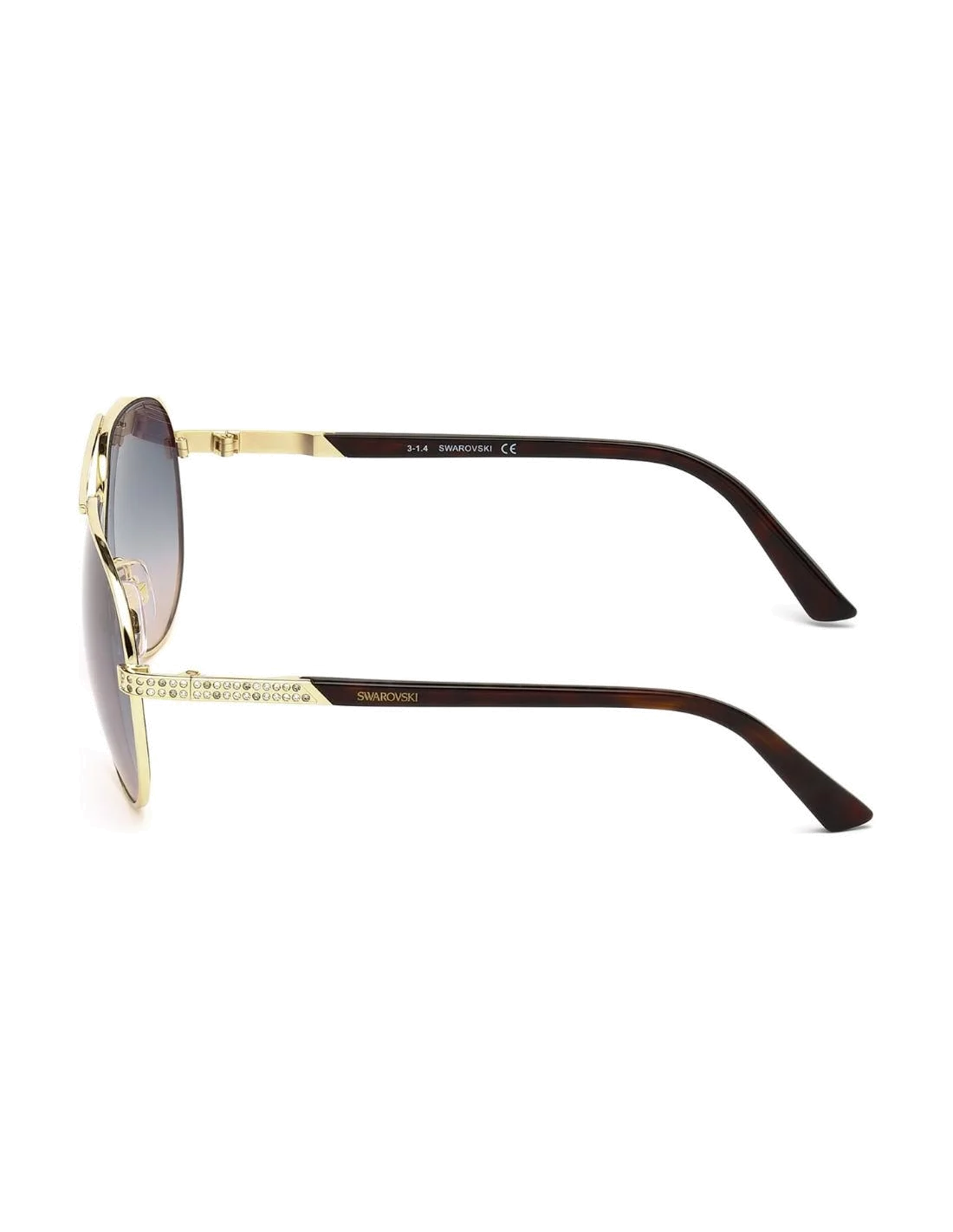 Lunettes de soleil femme Swarovski SK0078 32P Doré vue 2