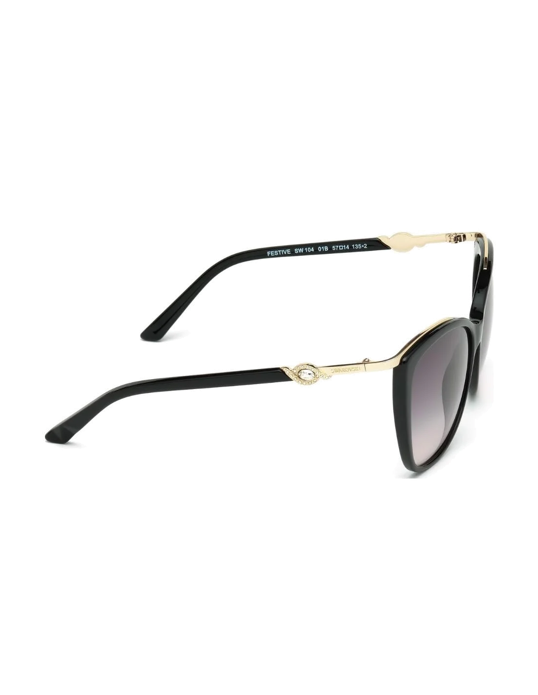 Lunettes de soleil femme Swarovski SK0104 01B Noir vue 2