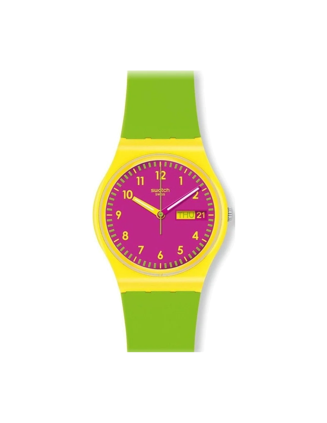 Montre Femme Swatch Green Jelly GJ701