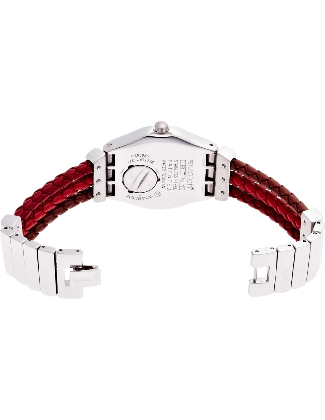 Montre Femme Swatch Tricord YLS175G Bracelet à trois lanières vue 2