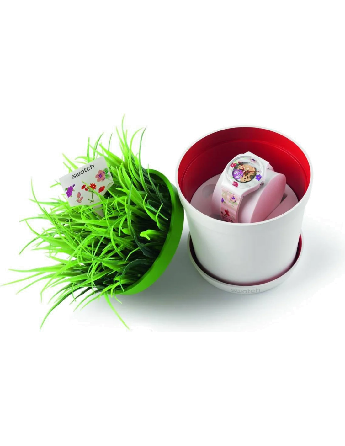 Montre Femme Swatch Blossoming love GZ290 Motifs fleurs vue 2