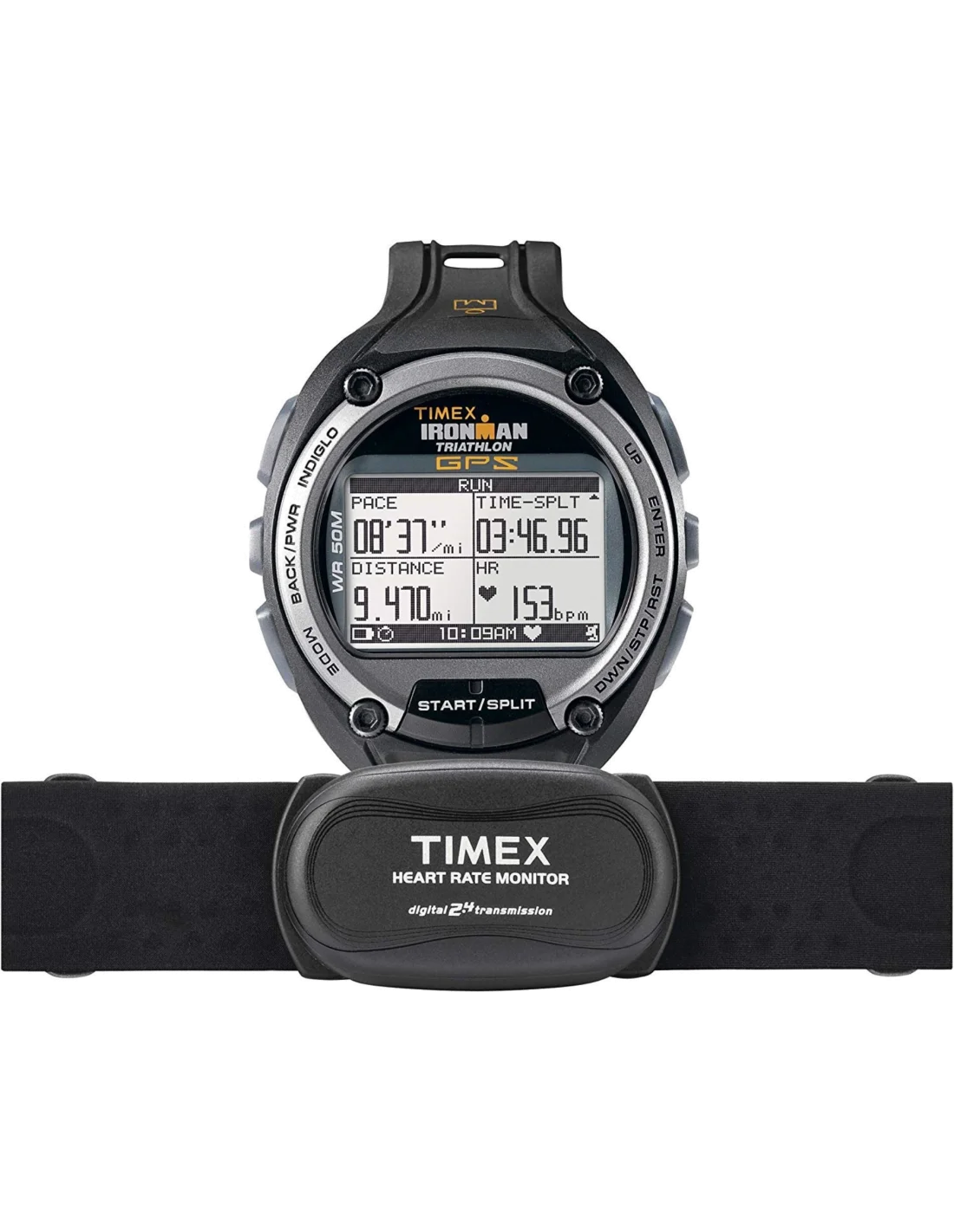 Montre Homme Timex Ironman GPS Global Trainer T5K444 Multifonction