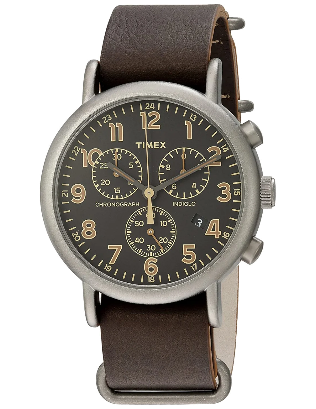 Montre Homme Timex Weekender TW2P854009J Marron vue 3