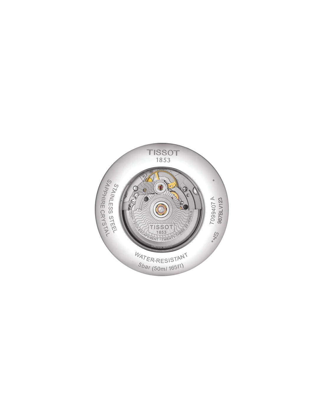 Montre Homme Tissot T-Classic Chemin des Tourelles Powermatic 80 T0994071104800 vue 2
