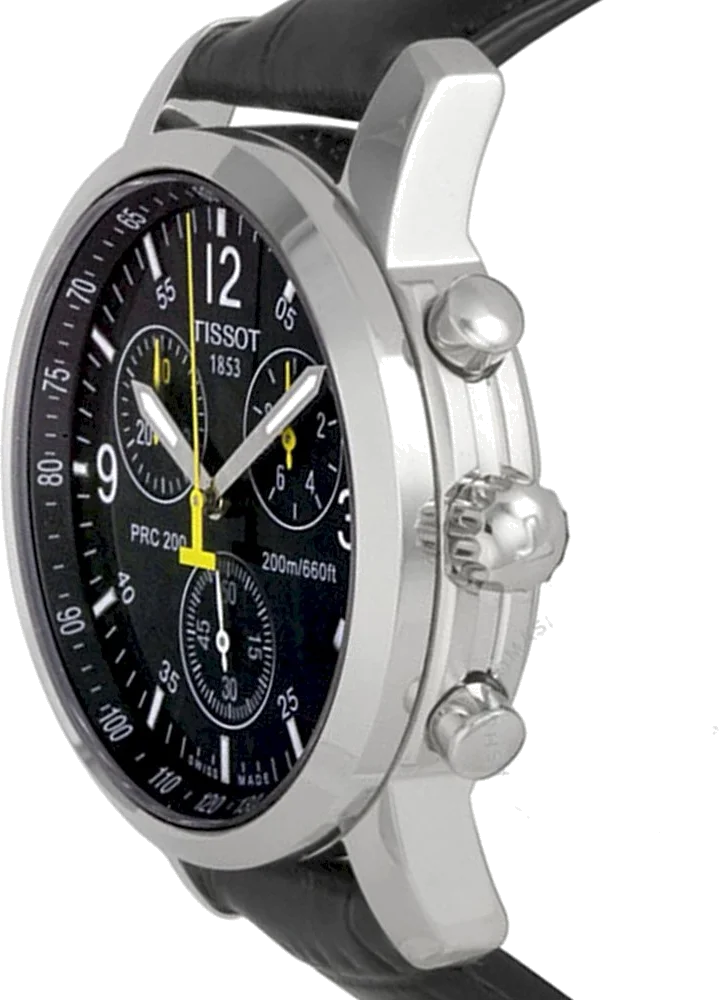 Montre Tissot T-Sport PRC200 T17152652 bracelet en cuir noir vue 3