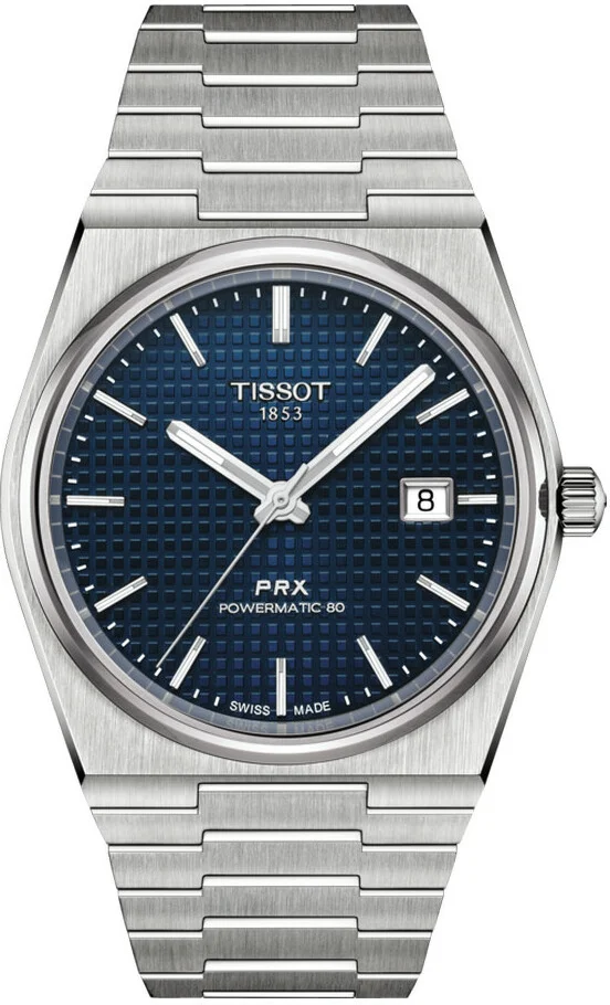 Tissot PRX Powermatic 80 T1374071104100 - Montre Homme Automatique Acier Cadran Bleu