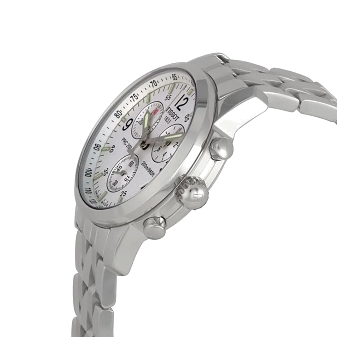 Montre Homme Tissot PRC 200 T17158632 Chronographe Acier, Cadran Noir vue 2