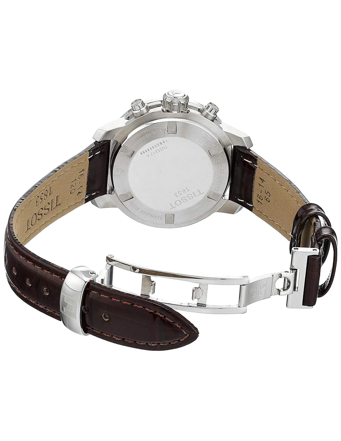 Montre Femme Tissot PRC 200 T0552171603301 - Bracelet en cuir marron vue 2