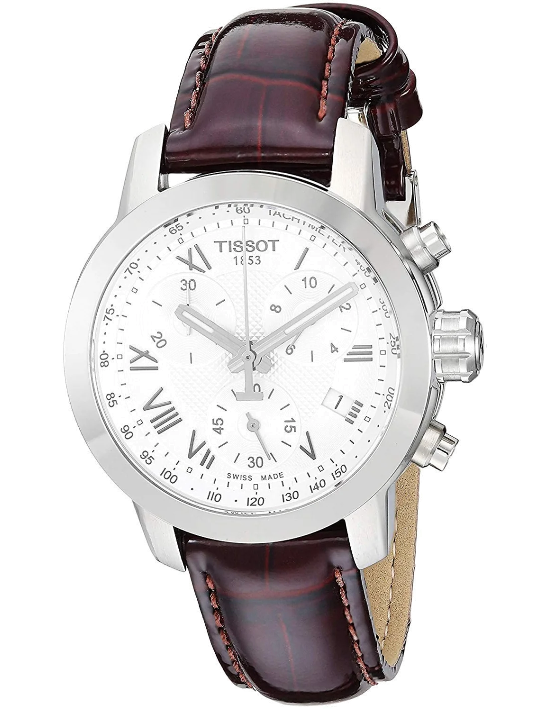 Montre Femme Tissot PRC 200 T0552171603301 - Bracelet en cuir marron